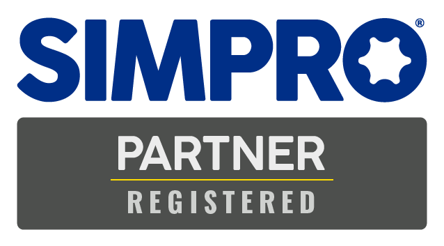 Simpro Partner Registered badge - Pipereply is a registered Simpro partner